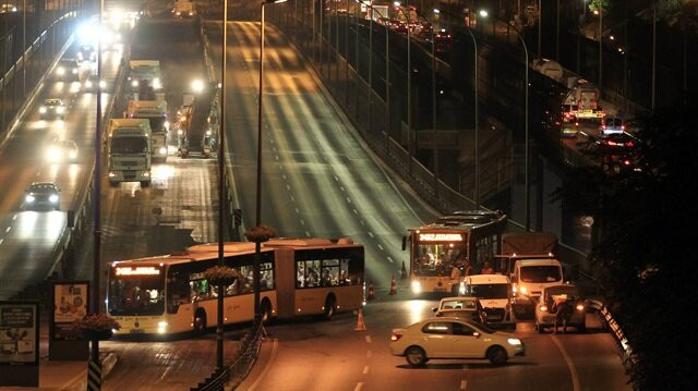 metrobüs çalışması