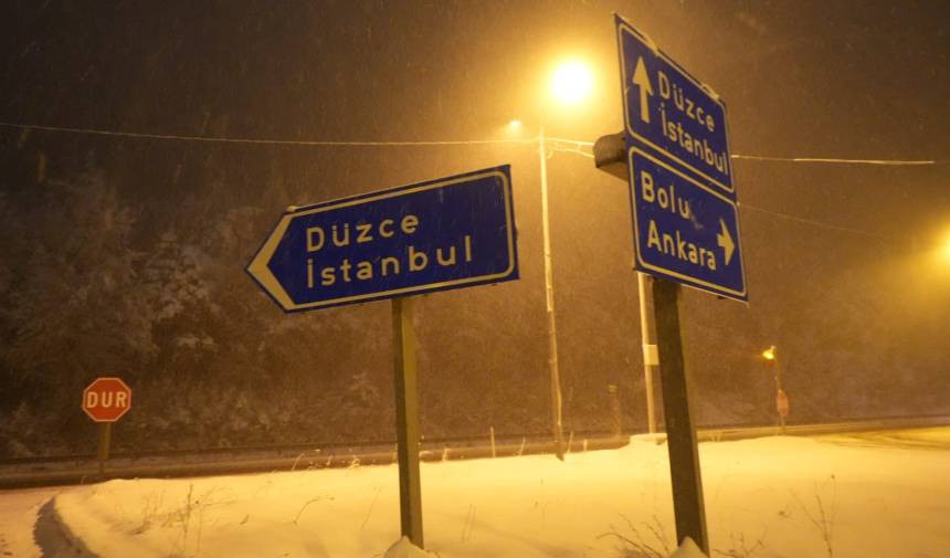 Bolu Kar Yagisi İha