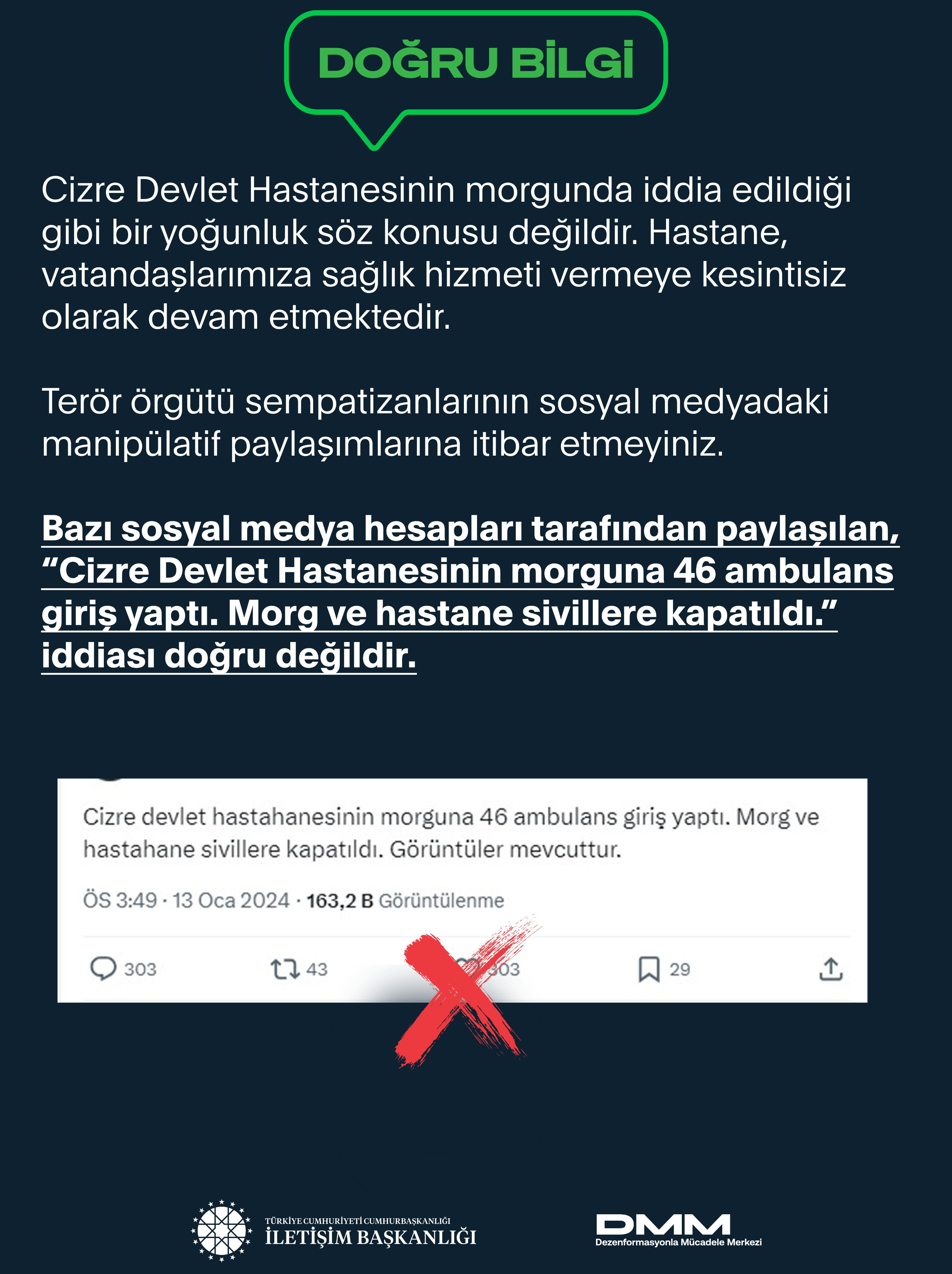Dmm Cizre Devlet Hastanesi 14012024