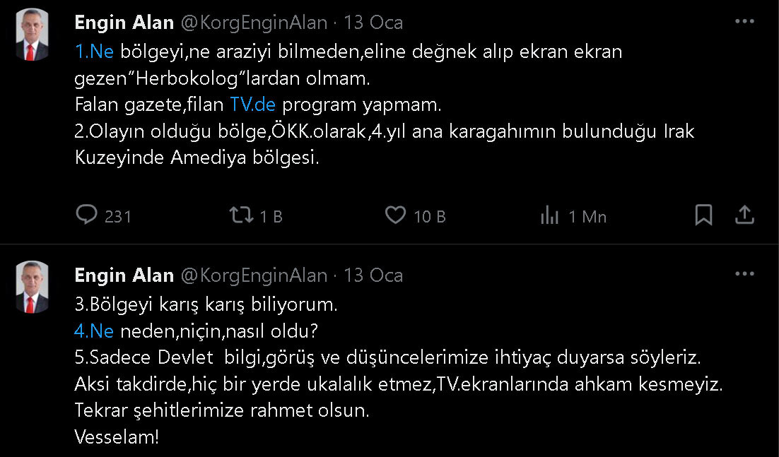 Engin Alan Tweet 14012024