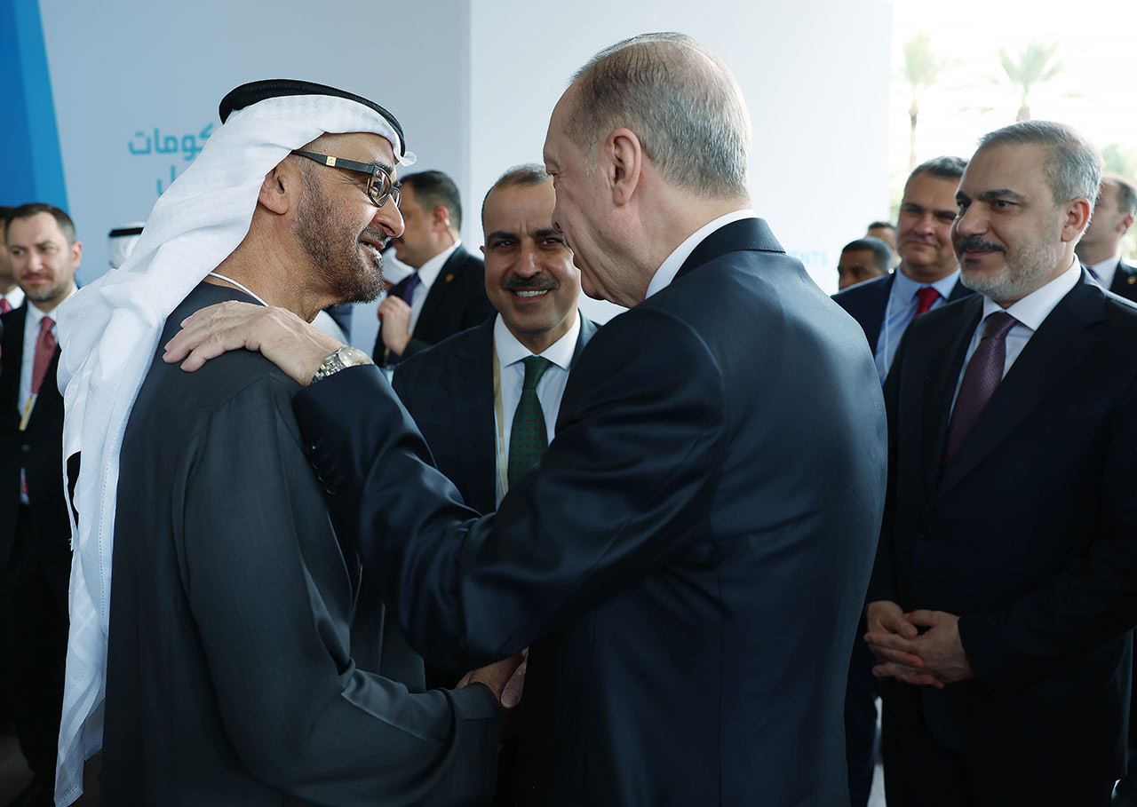 Cumhurbaskani Erdogan B A E Lideri Al Nahyan Dubai 13Subat2024 Iha (5)