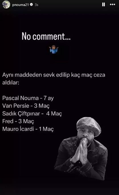 Mauro Icardinin 1 Mac Ceza Almasi Sonrasi Pascal Nouma Sessizligini Bozdu 1