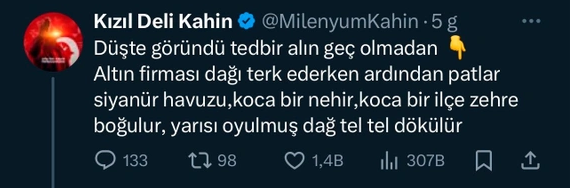 Ruyamda Gordum Diyerek Uyardi Erzincandaki Maden Faciasi 5 Gun Once Bildi 14 S U B A T2014