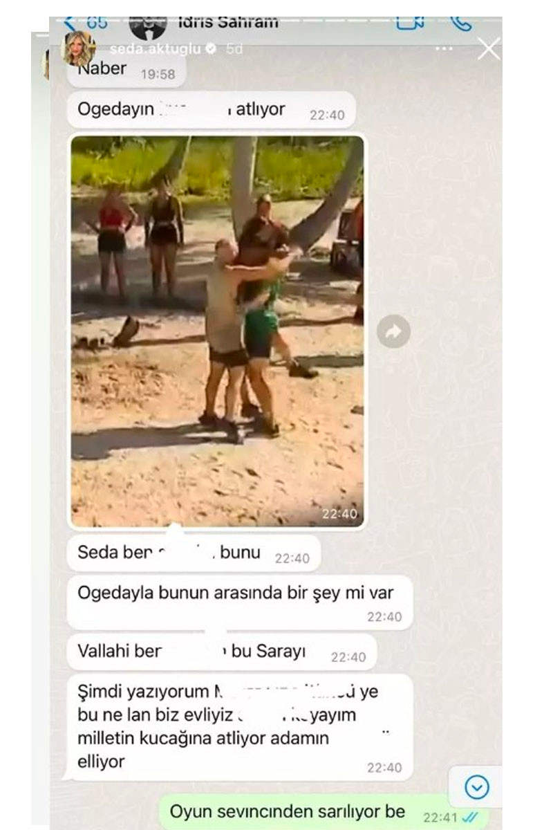 Survivor Seda Sahra Isikin Kocasinin Kufurlu Mesajlarini Ifsa Etti Adadaki Bir Ismi Cok Kiska 19Subat2024 3