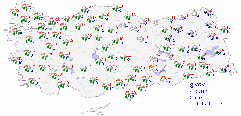 1 Cuma Hava Durumu 08032024