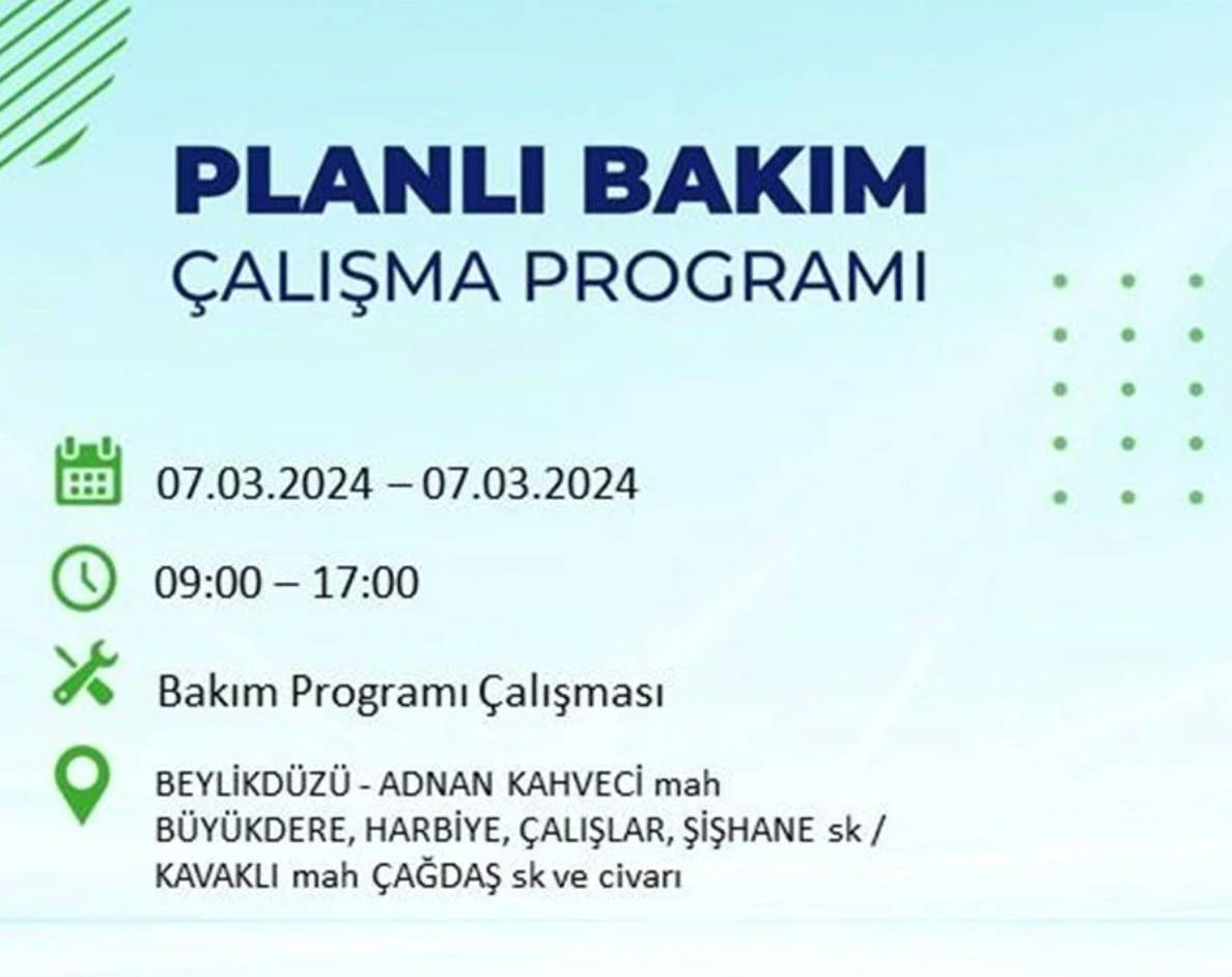 Istanbulda Yarin 22 Ilcede Elektrik Kesintisi Olacak Saatlerce Gelmeyecek Iste O Liste 6 Mart 16