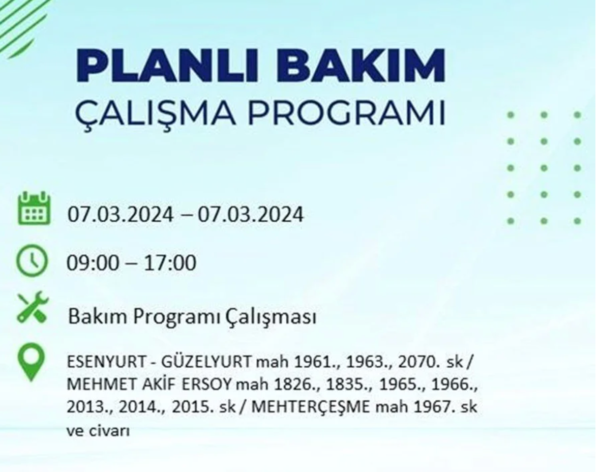 Istanbulda Yarin 22 Ilcede Elektrik Kesintisi Olacak Saatlerce Gelmeyecek Iste O Liste 6 Mart 21