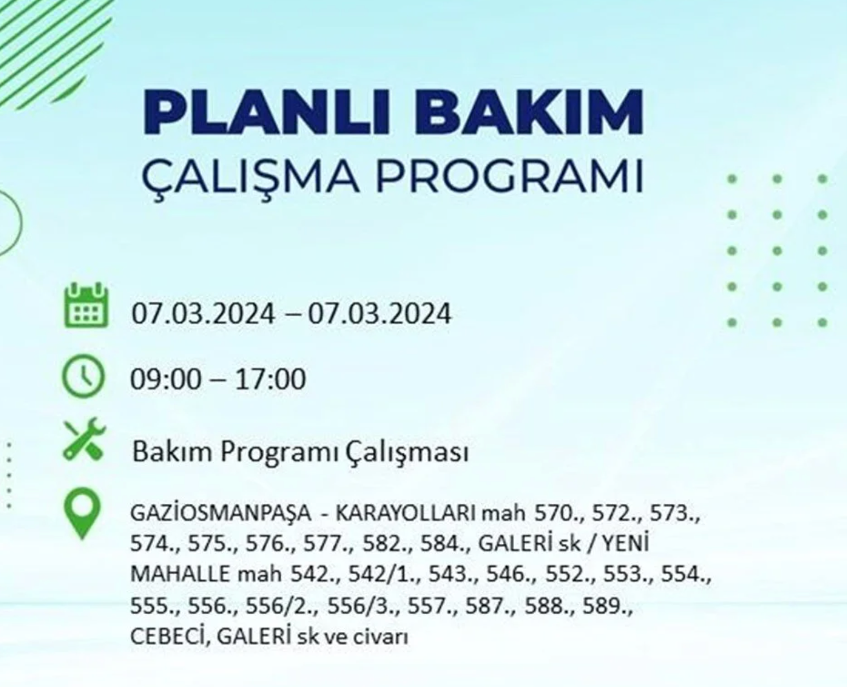 Istanbulda Yarin 22 Ilcede Elektrik Kesintisi Olacak Saatlerce Gelmeyecek Iste O Liste 6 Mart 28
