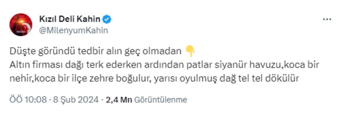 Maden Faciasini Bilen Kizil Deli Kahin Bu Kez De Dunku Depremi Saatler Oncesinden Bildi 5 Mart 1