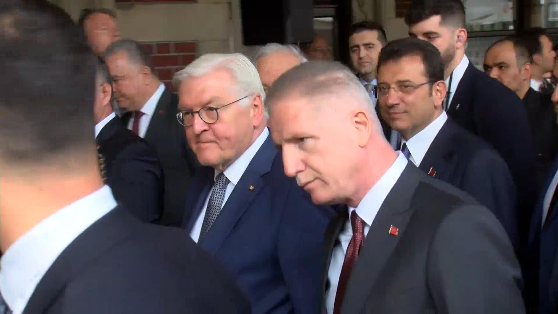 Almanya Cumhurbaskani Frank Walter Steinmeier Protesto 22042024 Dha1