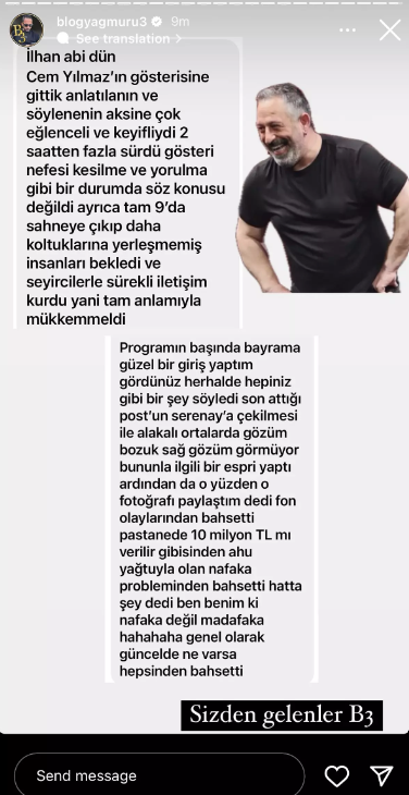 Cem Yilmaz Nafaka