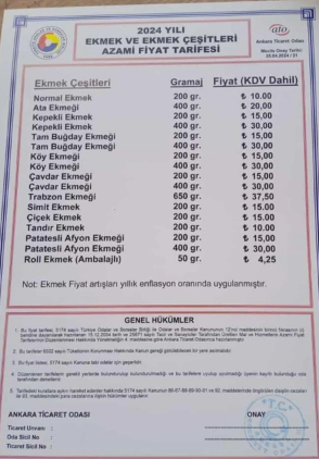 Ekmeğe Zam
