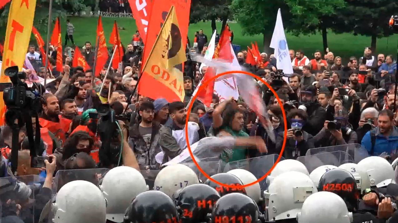 1 Mayis Marjinal Gruplar Polise Saldiri 05052024 Iha (2)