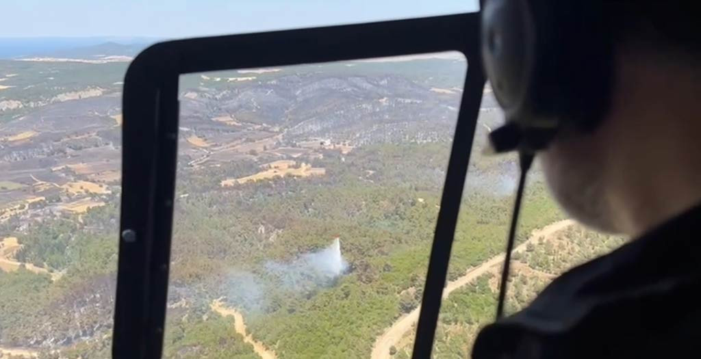 Ibrahim Yumakli Canakkale Orman Yangini Helikopter Inceleme 19062024 Iha (3)