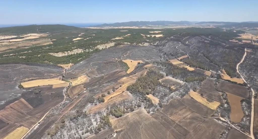 Ibrahim Yumakli Canakkale Orman Yangini Helikopter Inceleme 19062024 Iha (4)