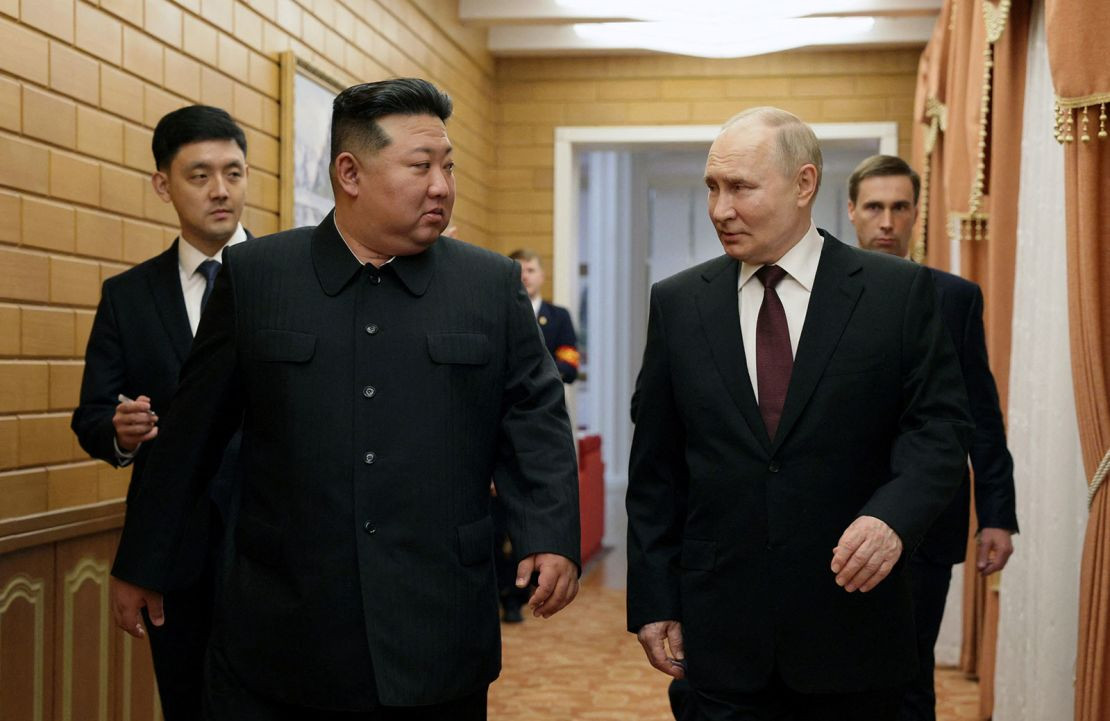 Vladimir Putin Kim Jong Un 19062024 2