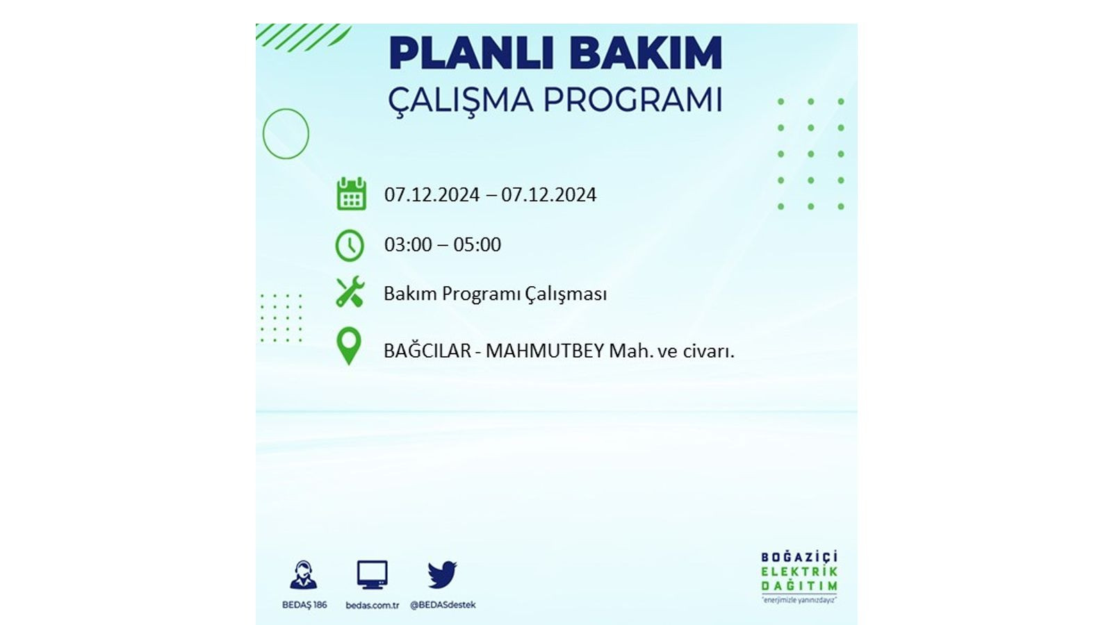 7 Aralik Istanbul Elektrik Kesintisi 4